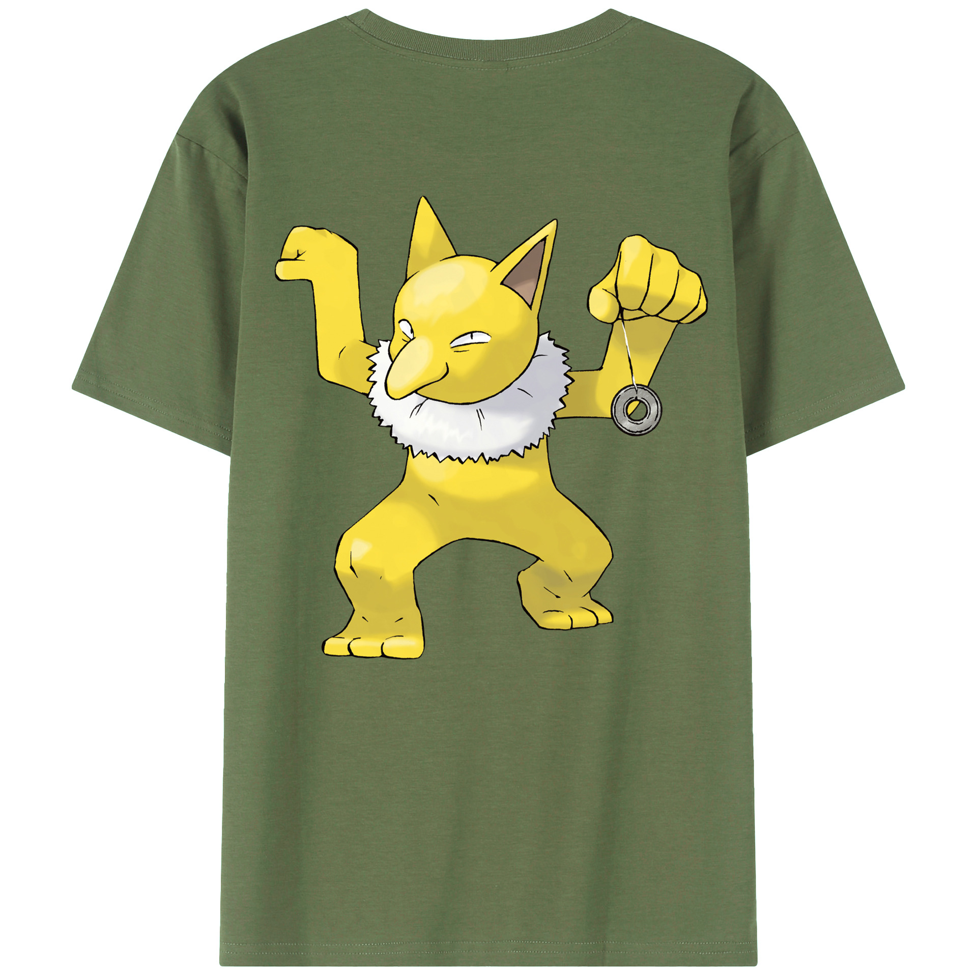 （画像用） ポケットモンスター Pokémon 綿100％ メンズ半袖Tシャツ（バックプリント） 通気性